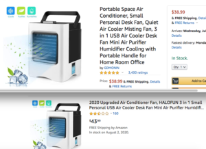 amazon air conditioner scam