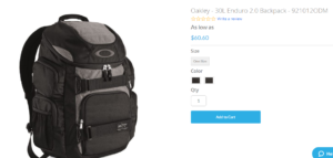 Clothing Shop Online – Heavily Discounted Oakley Backpack Scams